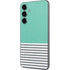 Teal and Grey Stripes Galaxy S23 FE Skin