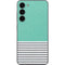 Teal and Grey Stripes Galaxy S23 Plus Skin