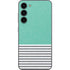 Teal and Grey Stripes Galaxy S23 Plus Skin