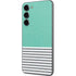 Teal and Grey Stripes Galaxy S23 Plus Skin