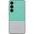 Teal and Grey Stripes Galaxy S23 Skin