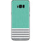 Teal and Grey Stripes Galaxy S8 Plus Skin