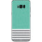 Teal and Grey Stripes Galaxy S8 Skin