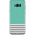 Teal and Grey Stripes Galaxy S8 Skin