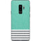 Teal and Grey Stripes Galaxy S9 Plus Skin