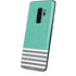 Teal and Grey Stripes Galaxy S9 Plus Skin