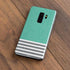 Teal and Grey Stripes Galaxy S9 Plus Skin