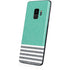 Teal and Grey Stripes Galaxy S9 Skin