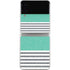Teal and Grey Stripes Galaxy Z Flip3 5G Skin