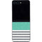 Teal and Grey Stripes Galaxy Z Flip5 5G Skin