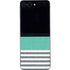 Teal and Grey Stripes Galaxy Z Flip5 5G Skin