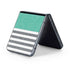 Teal and Grey Stripes Galaxy Z Flip5 5G Skin
