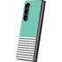 Teal and Grey Stripes Galaxy Z Fold5 5G Skin
