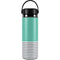 Teal and Grey Stripes Hydro Flask 20oz Wide Mouth Skin