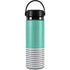 Teal and Grey Stripes Hydro Flask 20oz Wide Mouth Skin