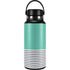 Teal and Grey Stripes Hydro Flask 32oz Wide Mouth Skin