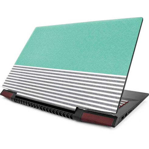 Teal and Grey Stripes Lenovo IdeaPad Skin
