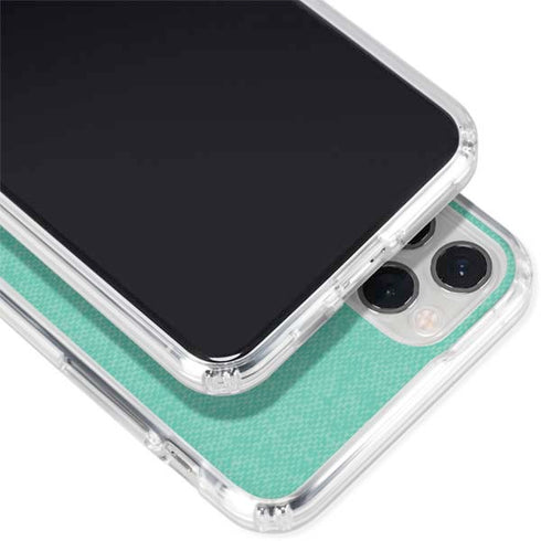 Teal and Grey Stripes iPhone 11 Pro Clear Case