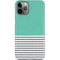 Teal and Grey Stripes iPhone 11 Pro Lite Case