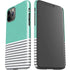 Teal and Grey Stripes iPhone 11 Pro Lite Case