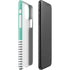 Teal and Grey Stripes iPhone 11 Pro Max Lite Case