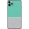 Teal and Grey Stripes iPhone 11 Pro Max Skin