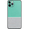 Teal and Grey Stripes iPhone 11 Pro Skin