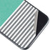 Teal and Grey Stripes iPhone 11 Skin