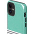 Teal and Grey Stripes iPhone 12 Impact Case
