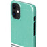 Teal and Grey Stripes iPhone 12 Mini Lite Case