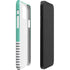 Teal and Grey Stripes iPhone 12 Mini Lite Case