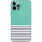 Teal and Grey Stripes iPhone 12 Pro Max Skin