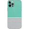 Teal and Grey Stripes iPhone 12 Pro Skin