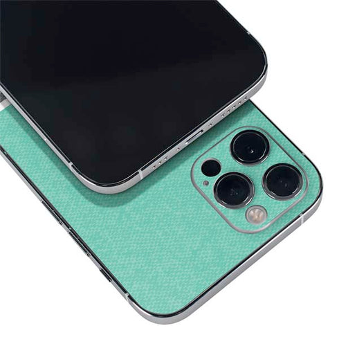 Teal and Grey Stripes iPhone 12 Pro Skin