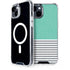 Teal and Grey Stripes iPhone 13 MagSafe Case