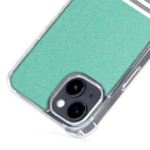 Teal and Grey Stripes iPhone 13 MagSafe Case