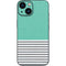 Teal and Grey Stripes iPhone 13 Mini Skin