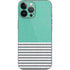 Teal and Grey Stripes iPhone 13 Pro Max Skin