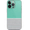 Teal and Grey Stripes iPhone 14 Pro Skin