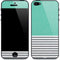 Teal and Grey Stripes iPhone 5/5s/5SE Skin