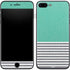 Teal and Grey Stripes iPhone 7 Plus Skin