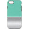 Teal and Grey Stripes iPhone 7 Pro Case