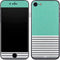 Teal and Grey Stripes iPhone 7 Skin
