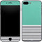 Teal and Grey Stripes iPhone 8 Plus Skin