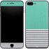 Teal and Grey Stripes iPhone 8 Plus Skin
