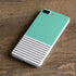 Teal and Grey Stripes iPhone 8 Plus Skin
