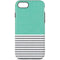 Teal and Grey Stripes iPhone 8 Pro Case