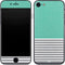 Teal and Grey Stripes iPhone 8 Skin