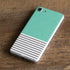 Teal and Grey Stripes iPhone 8 Skin