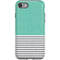 Teal and Grey Stripes iPhone SE (2nd & 3rd Gen) Pro Case